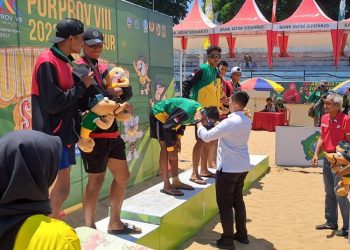 Tim Voli Pasir Putra Sidoarjo Sumbang Satu Medali Emas