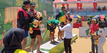 Tim Voli Pasir Putra Sidoarjo Sumbang Satu Medali Emas