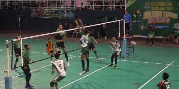 Tim Voli Putra Sidoarjo Menang Telak Kalahkan Surabaya 3-0 Porprov Jatim VIII