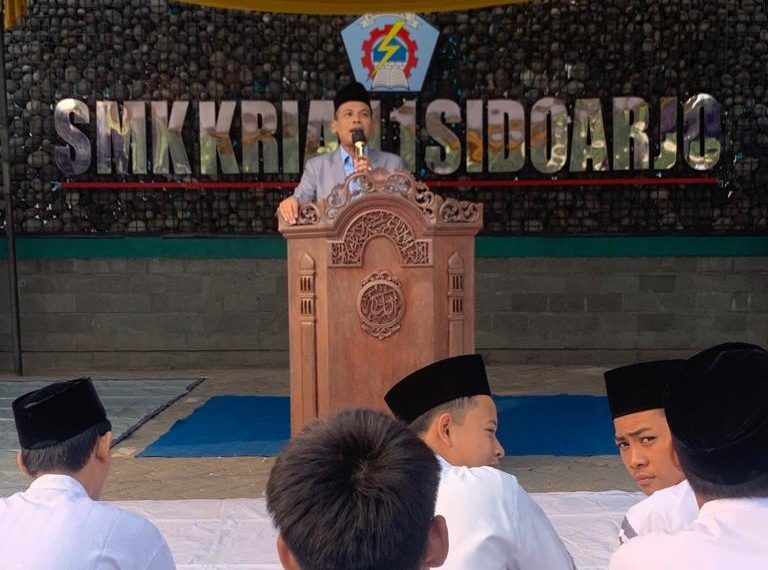 Wujudkan P5 Siswa SMK Krian 1 Diajak Teladani Akhlak Nabi Muhammad SAW