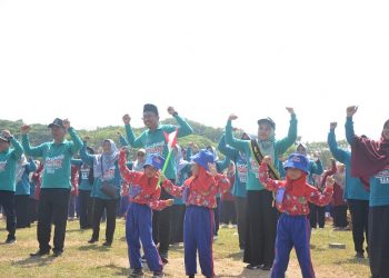 Ribuan Anak-anak PAUD Ramaikan Peringatan Hari Anak Nasional