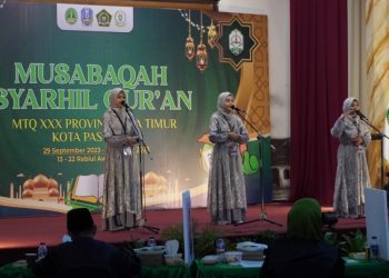 MSQ Putri Sidoarjo Raih Emas Ajang MTQ XXX Jatim 2023
