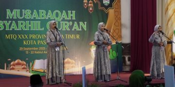 MSQ Putri Sidoarjo Raih Emas Ajang MTQ XXX Jatim 2023