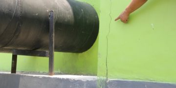 Baru Setahun, Bangunan Rumah Pompa Kedungbanteng Sudah Retak-retak