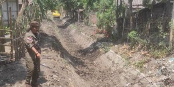 Lancar, Pekerjaan Normalisasi Dinas PUPR di Desa Ketandan, Nganjuk