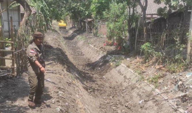 Lancar, Pekerjaan Normalisasi Dinas PUPR di Desa Ketandan, Nganjuk