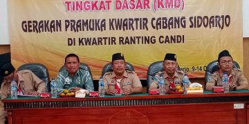 Kwarcab Pramuka Sidoarjo Bekali Puluhan Guru dan Pembina SD Tentang KMD