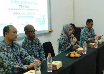 Tingkatkan Kompetensi Siswa, SMK Krian 1 Lakukan Link And Match Dengan DUDIKA