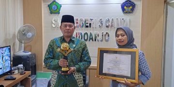 Benahi Seluruh Aspek, SMP N  3 Candi Berhasil Raih Penghargaan Adiwiyata Mandiri