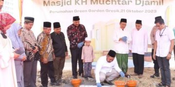 Bupati Gresik Memulai Pembangunan Masjid KH Muchtar Djamil di Green Garden