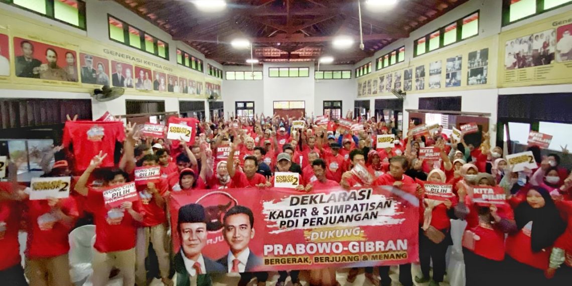 Bawa Politik Santun dan Riang Gembira, Prabowo-Gibran Dapat Dukungan dari Ratusan Kader dan Simpatisan PDIP Jatim