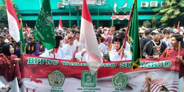 MTs MA NU dan SMK Diponegoro Sidoarjo Serentak Peringati 10 Nopember