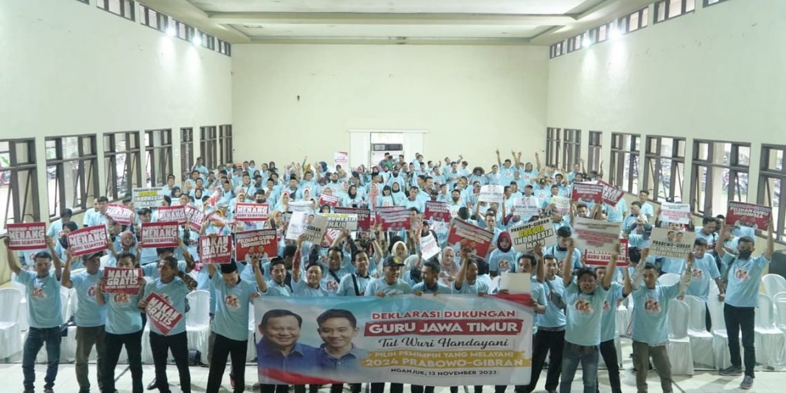 Kapabilitas Pemimpin Teruji, Dorong Ratusan Guru Jatim Beri Dukungan Solid untuk Prabowo-Gibran
