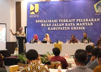 Bersama BBPJN Jawa Bali, Pemkab Gresik Sosialisasi Pelebaran Jalan Manyar Tahap 2