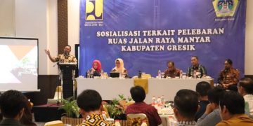 Bersama BBPJN Jawa Bali, Pemkab Gresik Sosialisasi Pelebaran Jalan Manyar Tahap 2