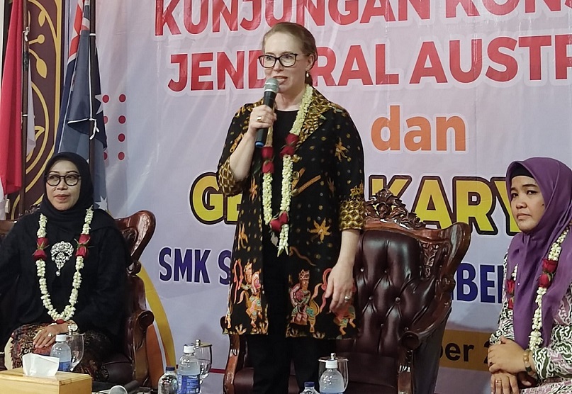 Konjen Australia Kunjungi SMK Sepuluh Nopember Terkait Program Pertukaran Guru