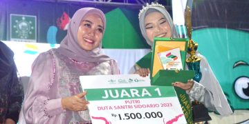 Santri Putri PP Jabal Nur Juara I  Duta Santri Pelajar NU 2023