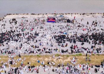 Himpun Donasi, Puluhan Ribu Warga Sedayulawas Gelar Aksi Bela Palestina