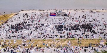 Himpun Donasi, Puluhan Ribu Warga Sedayulawas Gelar Aksi Bela Palestina