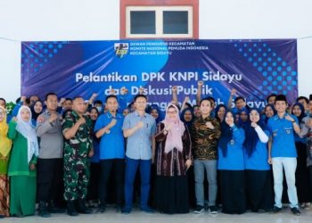 Hadir dalam Pelantikan KNPI Sidayu, Wabup Gresik Sandarkan Harapan pada Peran Pemuda