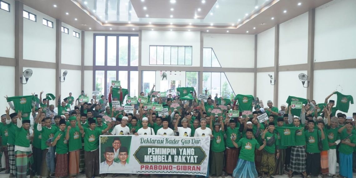 Ratusan Kader Gus Dur Jawa Timur Nyatakan Solid di Garda Terdepan Menangkan Prabowo-Gibran