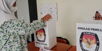 SMA Al Muslim Simulasikan Pemilu Bagi Pemilih Pemula