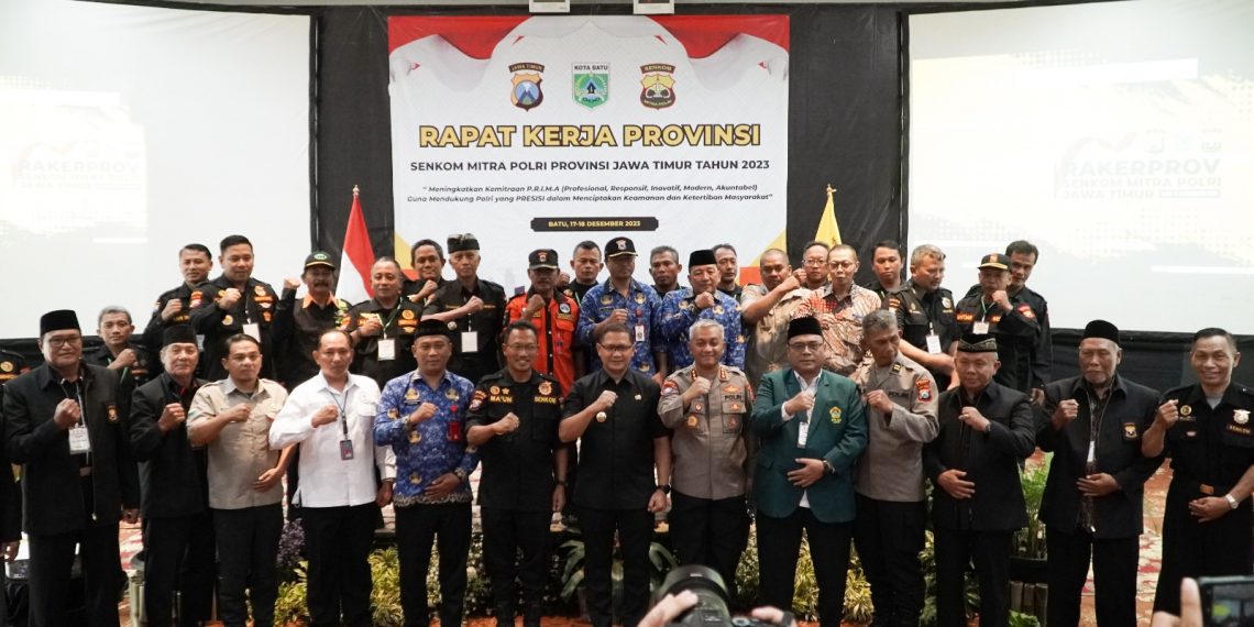 Rakerprov Senkom Mitra Polri Jatim: Fokus Jaga Kamtibmas dan Pemilu Damai 2024