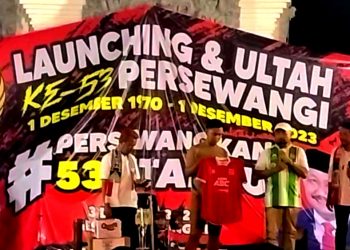 Lelang Jersey Persewangi Banyuwangi Tembus Jutaan, Sanghyang Dodik Mengaku Puas