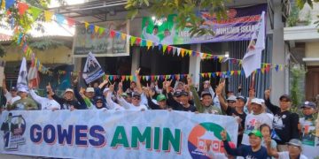 Gowes Relawan AMIN, Sambil Menikmati Polo Pendhem, Siap Menangkan 1 Putaran