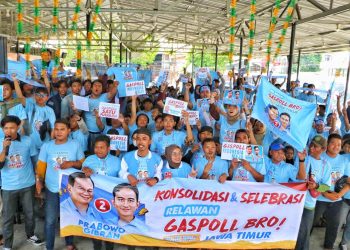 Ratusan Warga Jatim Kompak Bentuk Gaspoll Bro Dukung Prabowo-Gibran