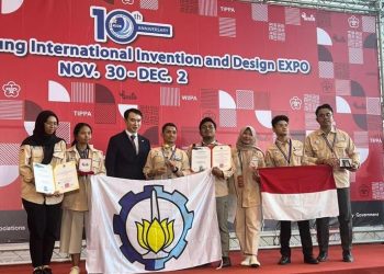 Dosen dan Mahasiswa ITS Raih Platinum Award di Kompetisi Inovasi dan Desain Internasional