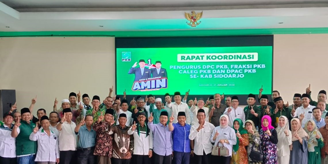 Gelar Rapat Koordinasi, PKB Sidoarjo Tegak Lurus Menangkan Pasangan AMIN