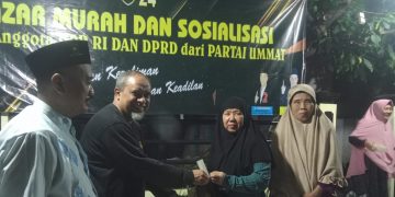 Bantu Ringankan Belanja Emak-emak, Caleg PU M. Okbah Gelar Bazar Murah