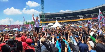 Bupati Sidoarjo dan Gus Ali Hadiri HUT SPSI Bersama Cawapres Gibran Rakabuming Raka
