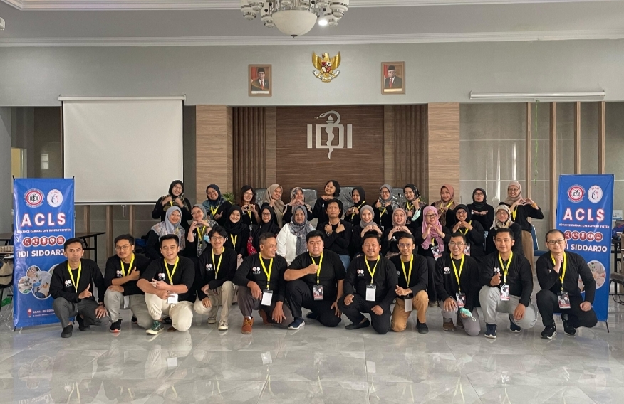 IDI Cabang Sidoarjo dan Perki Surabaya Gelar Pelatihan ACLS