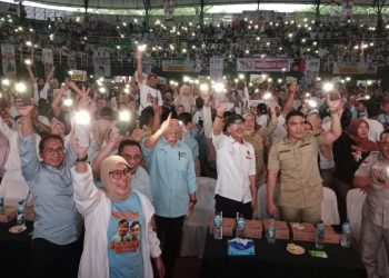 Ribuan Tim Pemenangan Berkumpul, Siap Menangkan Prabowo-Gibran dan BHS DPR RI