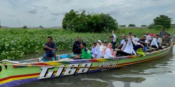 Wabup Subandi Menyisir Hilir Sungai Buntung Mencari Penyebab Banjir