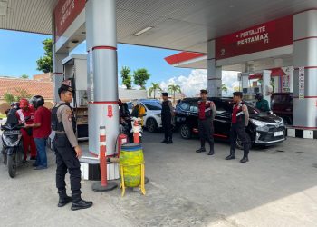 Jelang Mudik Lebaran, Polres Kediri Intensifkan Patroli SPBU Untuk Pastikan Stok BBM Aman Tanpa Kecurangan