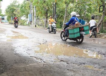 Jalan Suko-Masangan Wetan Dibeton, Warga Senang Keluhannya Direspon Bupati Sidoarjo