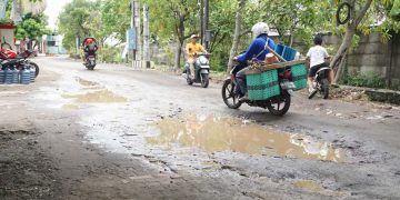 Jalan Suko-Masangan Wetan Dibeton, Warga Senang Keluhannya Direspon Bupati Sidoarjo