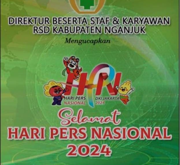 Direktur Beserta Staf dan Karyawan RSD Nganjuk Mengucapkan Selamat Hari Pers Nasional 2024