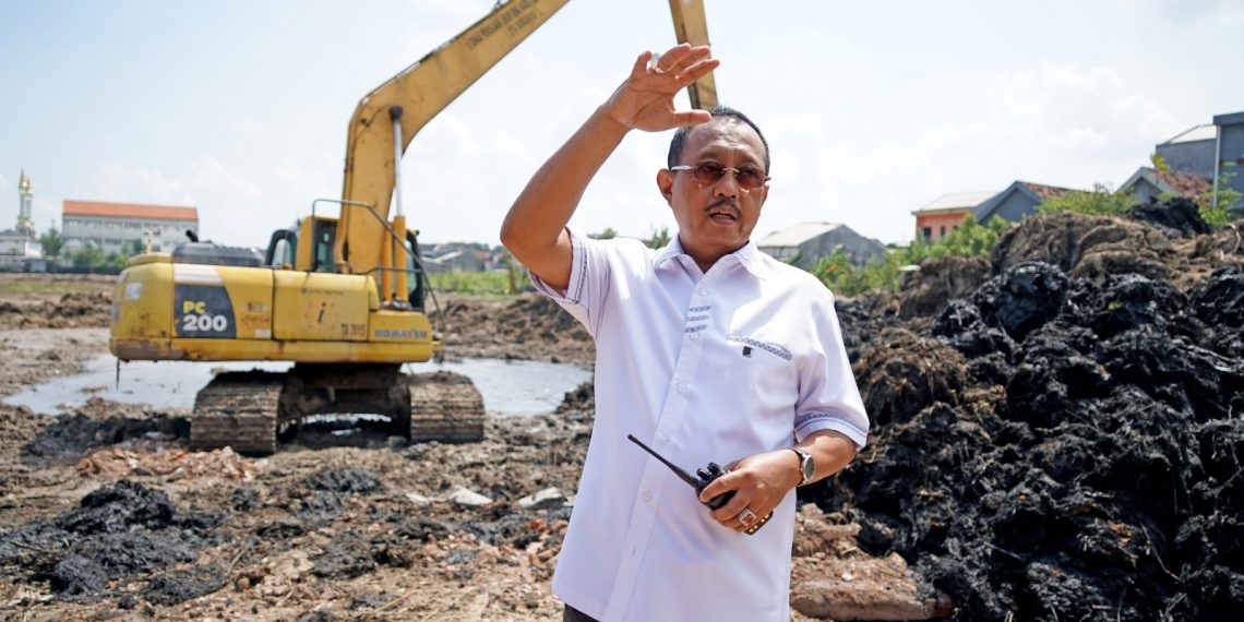 Tangani Banjir, Cak Ji Tinjau Pembangunan Boezem Rejosari Benowo
