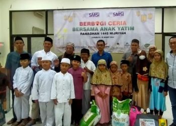 Buka Bersama, SMSI Surabaya – Korporasi Santuni Anak Yatim dan Dhuafa