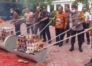 Kejari Gresik Musnahkan Barang Bukti, Kasus Narkotika Mendominasi