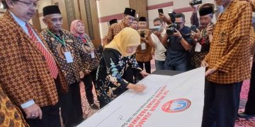 DHD 45 Jatim Deklarasi Dukung Khofifah Maju Calon Gubernur Jatim Periode II