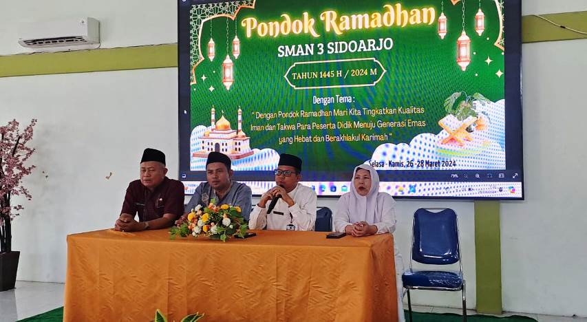 Pondok Ramadhan 1445 H SMAN 3 Sidoarjo Cetak Generasi Yang Cerdas Religinya
