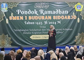 Siswa SMK Negeri 1 Buduran Antusias Ikuti Pembukaan Pondok Ramadhan 1445 H