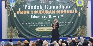 Siswa SMK Negeri 1 Buduran Antusias Ikuti Pembukaan Pondok Ramadhan 1445 H