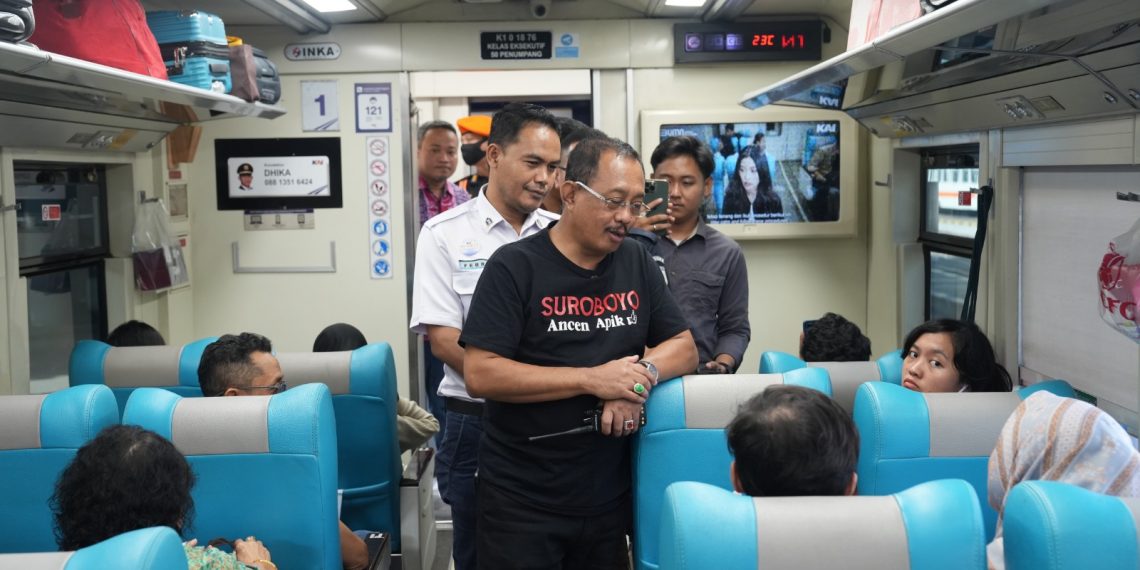 Tinjau Arus Mudik Lebaran, Cak Ji Beri Pesan Bagi Warga Surabaya