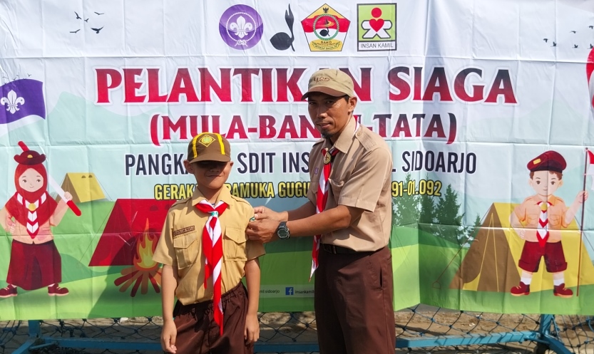 Pelantikan 65 Pramuka Siaga Mula Dalam Amazing Camp SDIT Insan Kamil